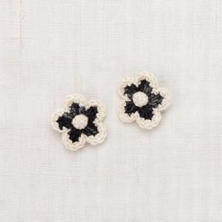 40%OFF!Misha&Puff / Medium Flower Clip Set / Licorice