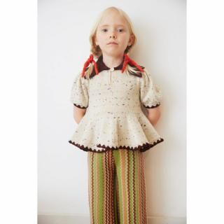 40%OFF!Misha&Puff / Crochet Trim Puff Top / Iris Confetti