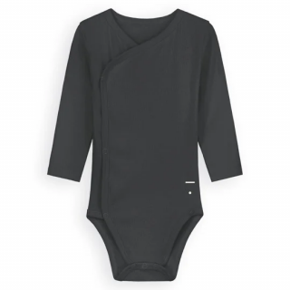 GRAY LABEL / Baby Cross Over Body GOTS / Nearly Black
