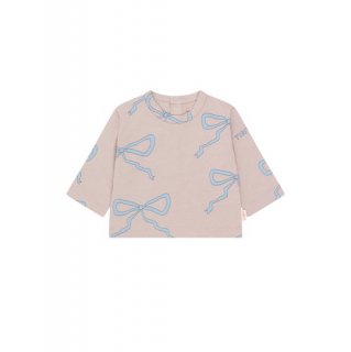 TINYCOTTONS AW24 / BOWS BABY TEE / taupe