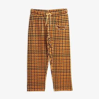 40%OFF!mini rodini / Dog houndstooth aop velour trousers / Beige