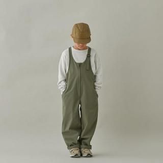 MOUN TEN. / stretch rip salopette / olive