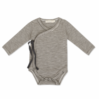 ں١Phil&Phae / Cross-over body l/s stripes / Graphite
