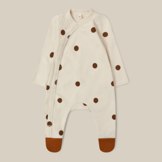 organic zoo / Undyed Cotton Dots Suit