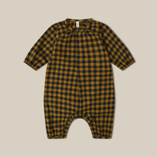 30%OFF!organic zoo / Blueberry Gingham Onesie 