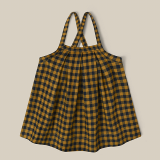 organic zoo / Blueberry Gingham Tribe Skirt