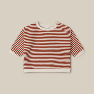 30%OFF!organic zoo / Paprika Stripes Sweatshirt