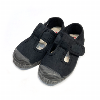 ں١ CIENTA / NEGRO / dyed / T-strap shoes