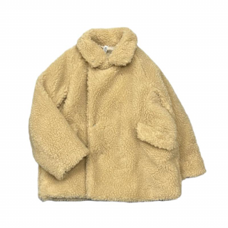 MOUN TEN. / boa half coat (Re-polyester) / natural