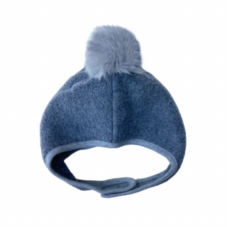 chocolatesoup / FLEECE POMPOM BONNET / Gray