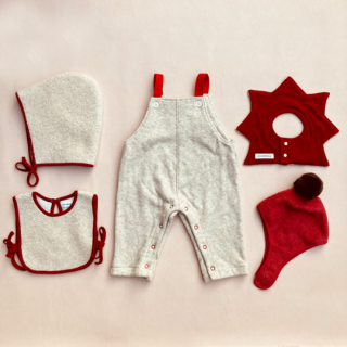 chocolatesoup / RECYCLE WOOL SALOPETTE / Beige