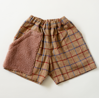40%OFF!michirico / Three pocket check half pants / С