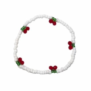 Milk  Soda / CHERRY BRACELET / White