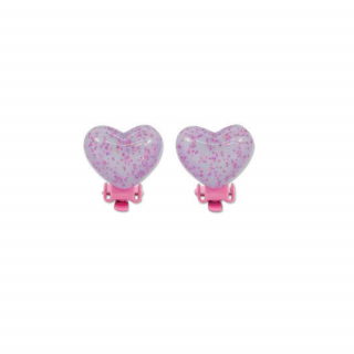 ں١Milk  Soda / CANDY POP HEART EARRING / Purple