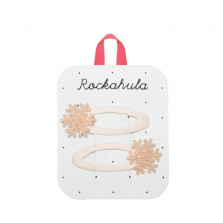 Rockahula Kids / Shimmer Snowflake Clips-PINK