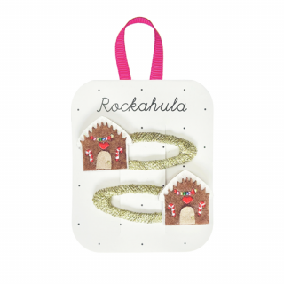 Rockahula Kids / Gingerbread House Clips-BROWN
