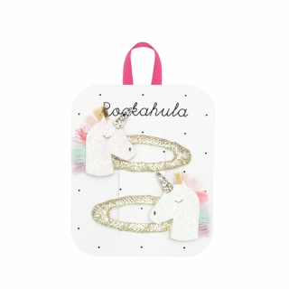ں١Rockahula Kids / Rainbow Unicorn Clips / WHITE

