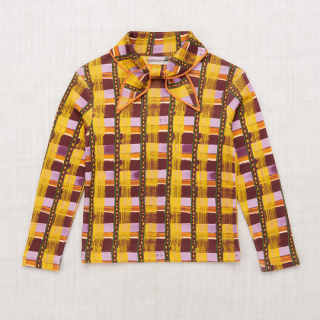 30%OFF!Misha&Puff / Scout Top / Plum watercolor plaid