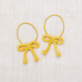 30%OFF!Misha&Puff / Popcorn Bow Elastic Set / Mango