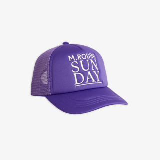 mini rodini / Sunday emb trucker cap / Purple