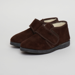 ں١La Cadena / BOTA VELCRO  / Microfiber Velcro High-Cut / MARRON