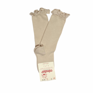 ں١condor / Knee socks with lace edging cuff / 304