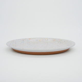 CHIPS / PLATE L / splash white-orange