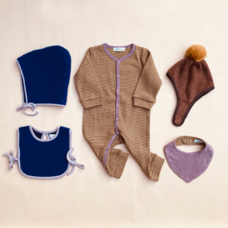 chocolatesoup / TERECO BORDER ROMPERS / Camel