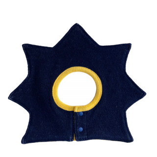 chocolatesoup / RECYCLE WOOL BIB / Navy