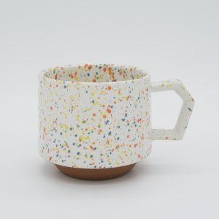 CHIPS / STACK MUG / splash white-orange