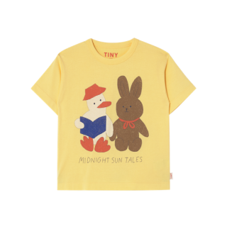 ں١TINYCOTTONS / READERS GRAPHIC TEE / mellow yellow