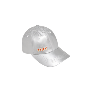 TINYCOTTONS / METALLIC CAP / silver metallic