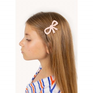 TINYCOTTONS / BOW BIG CLIP / pastel pink