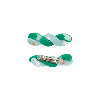 TINYCOTTONS / TINY BIG HAIR CLIP / pale mint/emerald