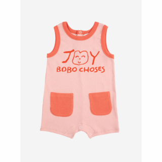 ں١BOBO CHOSES / Smiling pink playsuit LIGHT PINK