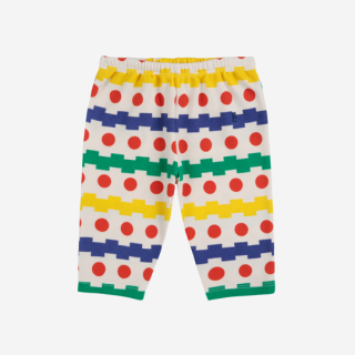 BOBO CHOSES / Geometrical all over waffle pants / MULTICOLOR