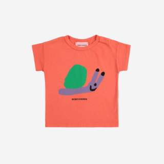 BOBO CHOSES / Funny Snail T-shirt / RED