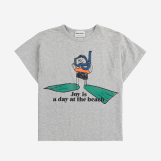 BOBO CHOSES / A Day At The Beach T-shirt HEATHER / GREY