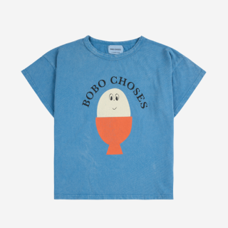 BOBO CHOSES / Morning Egg T-shirt / LIGHT BLUE