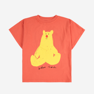 BOBO CHOSES / Hug Me Bear T-shirt / RED