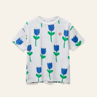 Wynken / KITE TEE / ECRU TULIPS ETP