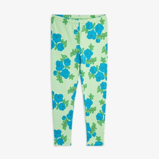 mini rodini / Blue roses aop leggings / Green