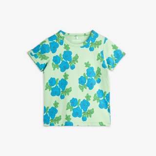 mini rodini / Blue roses aop ss tee / Green