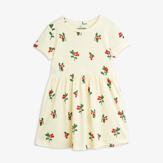 mini rodini / Lingonberries aop ss dress / Offwhite
