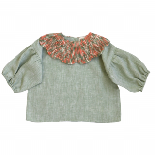 KalinkaKids / Liliana Shirt / Sage/ Sunset