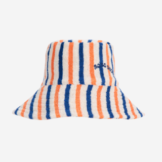 BOBO CHOSES / Bobo Choses stripes terry cloth bucket hat / OFFWHITE