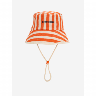 BOBO CHOSES / Bobo Choses Striped bucket hat ORANGE