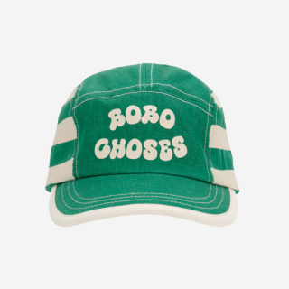 BOBO CHOSES / Bobo Choses Green Stripes cap / LIGHT GREEN