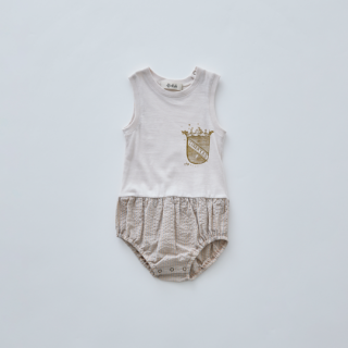 eLfinFolk / LIBERTAS Emblem Rompers / ivory