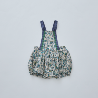 eLfinFolk / Multi flora baby salopette / greige